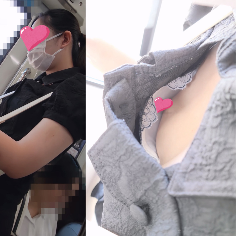 [胸チラ]北川●子似のスレンダー女子の乳首が丸見え[マスク着]payupayu_25
